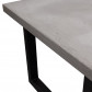 HomingXL Eettafel betonlook | U-poot zwart gepoedercoat staal | 240 x 100 cm | Bladdikte 5 cm
