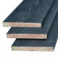 TrendHout plank lariks douglas zwart 2,2 x 25,0 cm (4,00 mtr) gezaagd