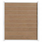 C-Wood Zelfbouw schutting composiet Modular teak - wit alu accessoires (180 x 200 cm)