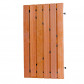 HomingXL Tuindeur hardhout recht met zwart stalen frame (100 x 180 cm) inclusief beslag