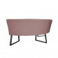 HomingXL Eetkamerbank - Hengelo - geschikt voor ronde tafel 130 cm - stof Element grijsbruin 05