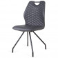 Bo Lundgren Eetkamerstoel - Carlos - leer Vintage zwart - 4 stuks - voorkant