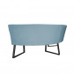 HomingXL Eetkamerbank - Hengelo - geschikt voor ronde tafel 150 cm - stof Element lichtblauw 16