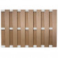 C-Wood Zelfbouw schutting composiet Bari bruin gevlamd met blank alu accessoires (180 x 123 cm)