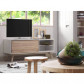 La Forma tv-meubel Quatre| wit afgelakt mdf met essenhout (134 x 45 cm)