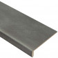 Ekostairs Traprenovatie set - 2 draai - 14 treden PVC toplaag Cement donker incl. witte stootborden