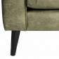HomingXL Hoekbank Aster chaise longue rechts | lederlook Dalton groen 14 | 2,62 x 2,22 mtr breed