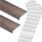 Stepwood Traprenovatie set - 1 kwart draai - 15 treden SPC toplaag Verweerd eiken