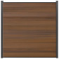 C-Wood Schutting composiet Garda teak bruin met antraciet aluminium kader (180 x 180 cm)