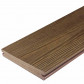 Eva-Last Vlonderplank composiet massief 2,4 x 19 cm driftwood brown schorsmotief (4 mtr)