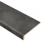 Stepwood Traprenovatie set - recht - 14 treden PVC toplaag Steen zwart incl. witte stootborden