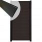 C-Wood Zelfbouw schutting composiet Mix & Match antraciet - zwart alu accessoires (90 x 180 cm)