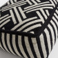 La Forma poef Stelle | zwart/wit design 100% katoen (50 x 50 cm)