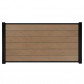 C-Wood Zelfbouw schutting composiet Mix & Match bruinvlam - zwart alu accessoires (180 x 90 cm)