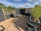 C-Wood vlonderplank composiet 2,1 x 25 cm - XXL teak bruin (4 mtr) grove ribbel en vlak