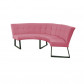 HomingXL Eetkamerbank - Amsterdam - geschikt voor tafel 150 cm - stof Element roze 10
