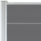 C-Wood Zelfbouw schutting composiet Modular Rock grey met blank alu accessoires (180 x 180 cm)