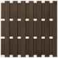 C-Wood Schutting Bari donker bruin met blank aluminium frame (180 x 180 cm)