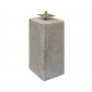 TrendHout betonpoer (20 x 20 x 50 cm) incl. RVS stelanker