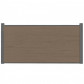 C-Wood Schutting composiet Como vergrijsd bruin met antraciet aluminium kader (180 x 90 cm)