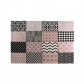 La Forma vloerkleed Spiros | grijs/zwart/wit patchwork chenille jacquard (160 x 230 cm)