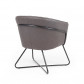 Bo Lundgren Eetkamerstoel - Nova - lederlook Soft antraciet - 4 stuks - voorkant