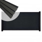 C-Wood Zelfbouw schutting composiet Rhombus Triple antraciet - zwart alu accessoires (180 x 90 cm)