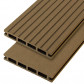 C-Wood vlonderplank composiet 2,1 x 14 cm teak bruin (3 mtr) grove ribbel en vlak