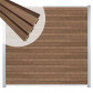 C-Wood Zelfbouw schutting composiet Rhombus Triple bruin gevlamd - blank alu accessoires (180 x 180 cm)