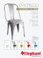 Elephant stoel Verano metaal (49 x 52 x 96 cm)