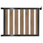 C-Wood Tuinhek met poort set composiet bruin gevlamd Design met antraciet alu frame (4,88 mtr)