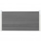 C-Wood Schutting composiet Como grijs met blank aluminium kader (180 x 90 cm)