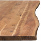 HomingXL Boomstamtafel massief Acacia | Matrix-poot zwart gepoedercoat staal | Bladdikte 5 cm