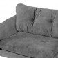 Bo Lundgren Loungebank Kuddar chaise longue rechts | velours Adore grijs 180 | 2,71 x 1,60 mtr breed