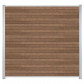 C-Wood Zelfbouw schutting composiet Rhombus Triple bruin gevlamd - blank alu accessoires (180 x 180 cm)