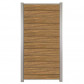 C-Wood Zelfbouw schutting hardhout Mix & Match Thermo Fraké - blank alu accessoires (90 x 180 cm)
