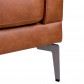HomingXL hoekbank Lelie chaise longue links | stof Kentucky cognac 09 | 2,25 x 2,66 mtr breed