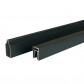 C-Wood Zelfbouw schutting composiet Rhombus Triple antraciet - zwart alu accessoires (180 x 90 cm)