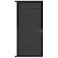C-Wood Tuindeur aluminium zwart frame Modular - composiet antraciet (90 x 200 cm)