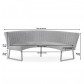 HomingXL Eetkamerbank - Hengelo - geschikt voor ronde tafel 130 cm - stof Element blauw 13