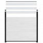 C-Wood Zelfbouw schutting composiet Rhombus Double wit - wit alu accessoires (180 x 180 cm)