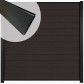 C-Wood Zelfbouw schutting composiet Mix & Match antraciet - zwart alu accessoires (180 x 180 cm)