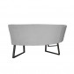 HomingXL Eetkamerbank - Hengelo - geschikt voor ronde tafel 150 cm - stof Element steengrijs 24