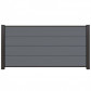 C-Wood Zelfbouw schutting composiet Modular Rock grey met antraciet alu accessoires (180 x 97 cm)
