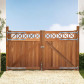 Elephant dubbele poort hardhout bankirai Belmonte set met trellis en 2 palen en steunpiket (300 x 180 cm)