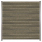 C-Wood Zelfbouw schutting composiet Rhombus Double grijs - blank alu accessoires (180 x 180 cm)