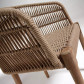 La Forma stoel Kenitra | beige hardhout acacia gevlochten polyester touw