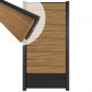 C-Wood Zelfbouw schutting hardhout Mix & Match Thermo Fraké / antraciet - antraciet alu accessoires (90 x 180 cm)