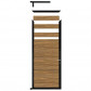 C-Wood Tuindeur aluminium zwart frame Mix & Match - hardhout Thermo Fraké (90 x 200 cm)