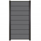 C-Wood Zelfbouw schutting composiet Modular rock grey - antraciet alu accessoires (90 x 180 cm)
